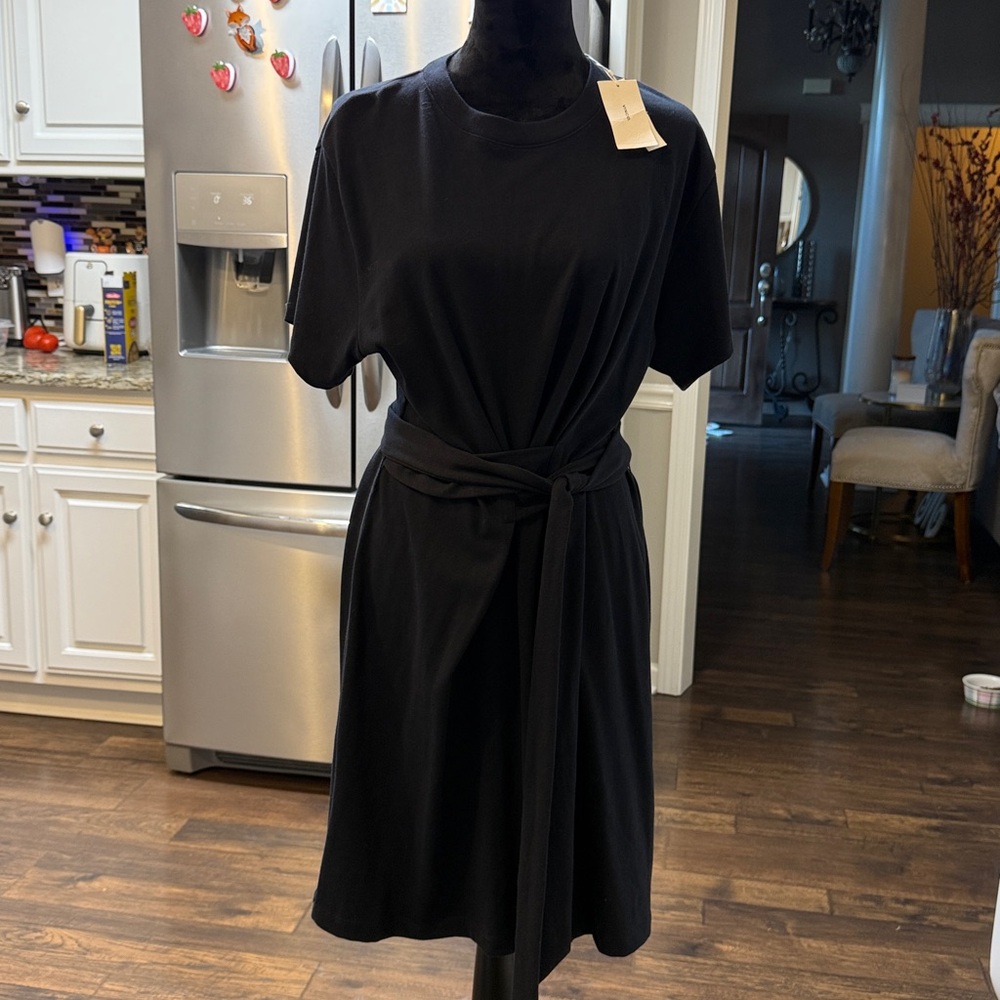 Vince Midnight Blue Crew Neck simple wrap dress